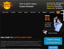 Tablet Screenshot of capitolbodyshop.com